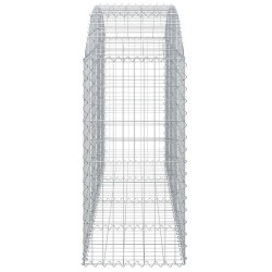 Дъговидна габионна кошница 200x50x100/120 см поцинковано желязо