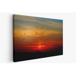 Картина на Залез и птици - k100367 -PAGAGAL