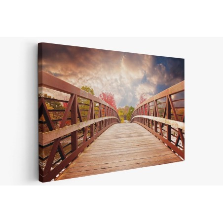 Картина на Дървен мост в парка - k1385938 -PAGAGAL