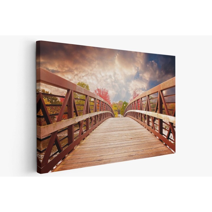 Картина на Дървен мост в парка - k1385938 -PAGAGAL