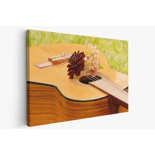 Картина на Класическа китара и цветя - k1585657 -PAGAGAL