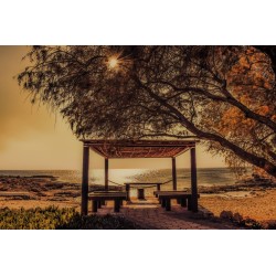 Картина на Беседка на плаза по залез - k2046791 -PAGAGAL