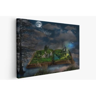 Картина на Абстракция - книга и замък - k2152349 -PAGAGAL