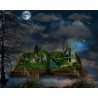 Картина на Абстракция - книга и замък - k2152349 -PAGAGAL