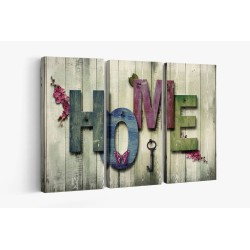 Картина на Пъстра табела HOME - k2194174 -PAGAGAL