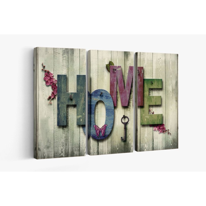 Картина на Пъстра табела HOME - k2194174 -PAGAGAL