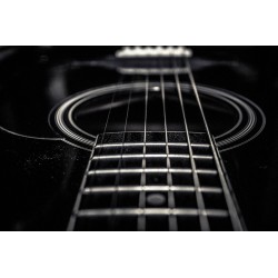 Картина на Част от гриф на черна китара - k2222350 -PAGAGAL