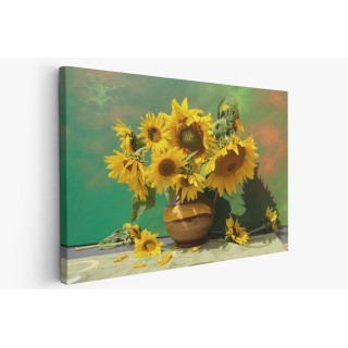 Картина на Слънчогледи в саксия - k2674657 -PAGAGAL