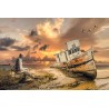 Картина на Старец и лодка - k2845813 -PAGAGAL