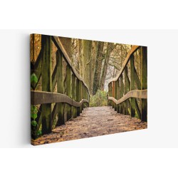 Картина на Дървен мост в гората - k3024773 -PAGAGAL