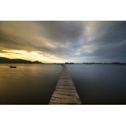 Картина на Изгрев и дървен кей - k3058770 -PAGAGAL