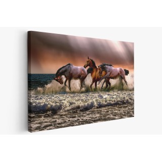 Картина на Препускащи в морето коне - k3099035 -PAGAGAL
