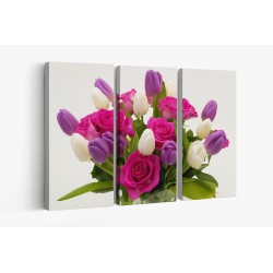 Картина на Букет от рози и лалета - k3158348 -PAGAGAL
