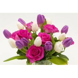 Картина на Букет от рози и лалета - k3158348 -PAGAGAL