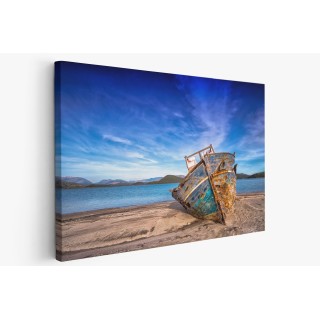 Картина на Стара лодка на брега - k3292934 -PAGAGAL