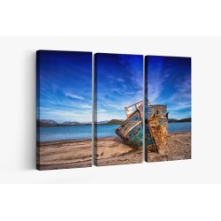 Картина на Стара лодка на брега - k3292934 -PAGAGAL